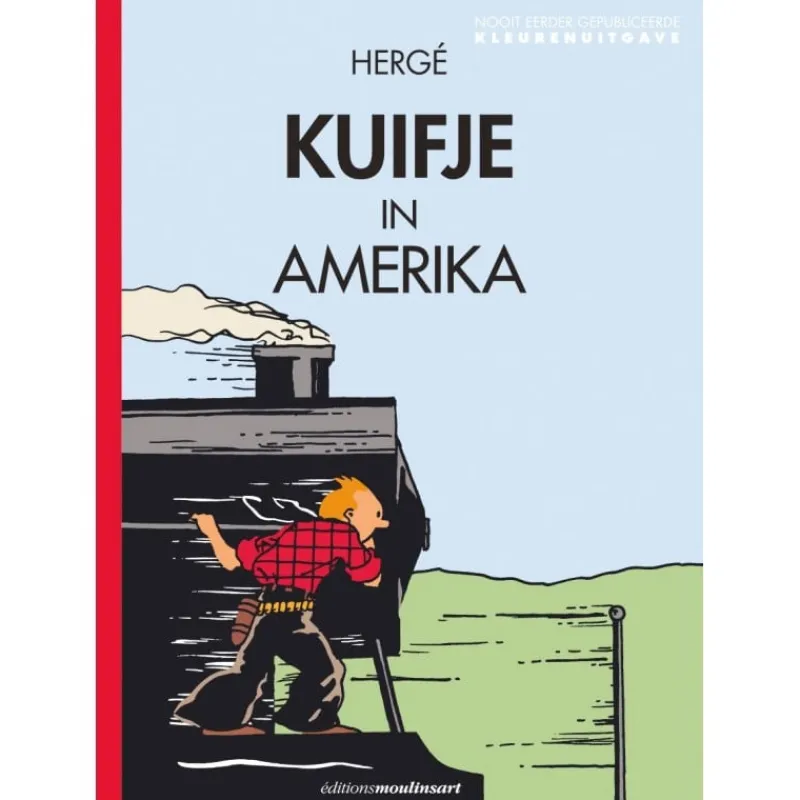 Shop Album-Kuifje in Amerika Locomotief Zwart-wit Gekleurde Albums