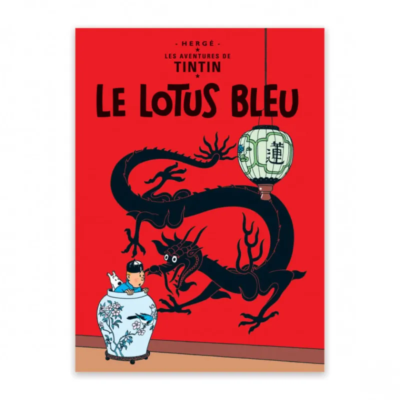 Store Briefkaart-De blauwe Lotus Ansichtkaarten