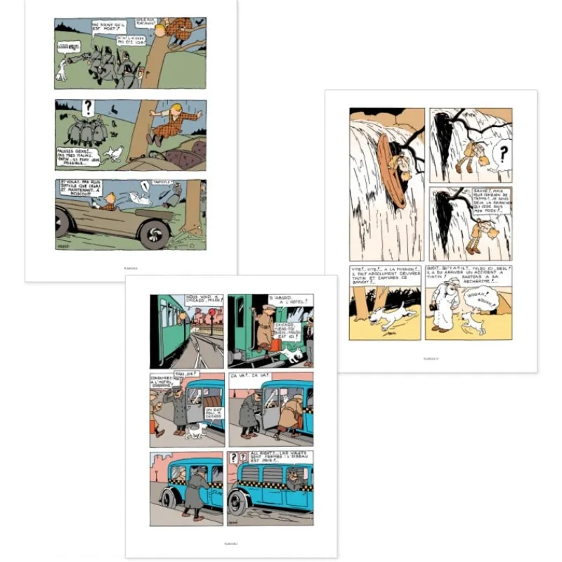 doosje__albums_kuifje_gekleurde_versie_2.webp Online Doosje 3 Albums Kuifje gekleurde versie Geschenkidee | Zwart-wit Gekleurde Albums