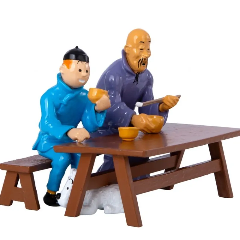 Online Kuifje - Lunch scene - Blauwe Lotus Geschenkidee | Uitzonderlijke Stukken