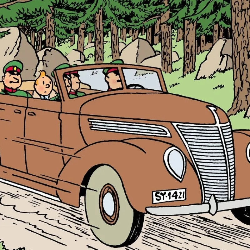 kuifje_auto_n__cabriolet_ford__6.webp Cheap Kuifje Auto N°50 - Cabriolet Ford 1937 Auto's
