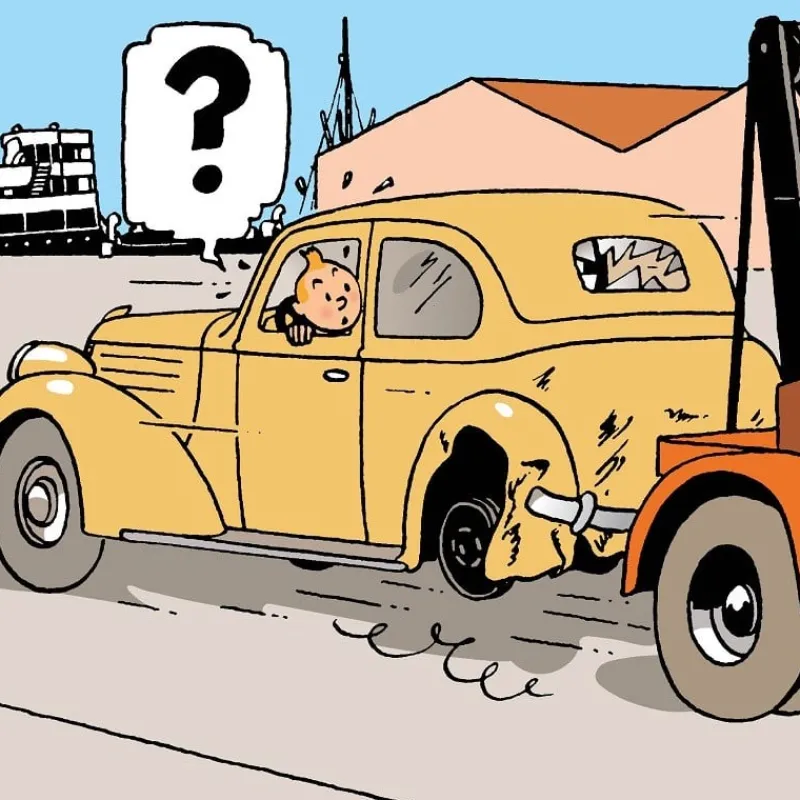 Best Sale Kuifje Auto N°61 - De verongelukte Imperia Auto's