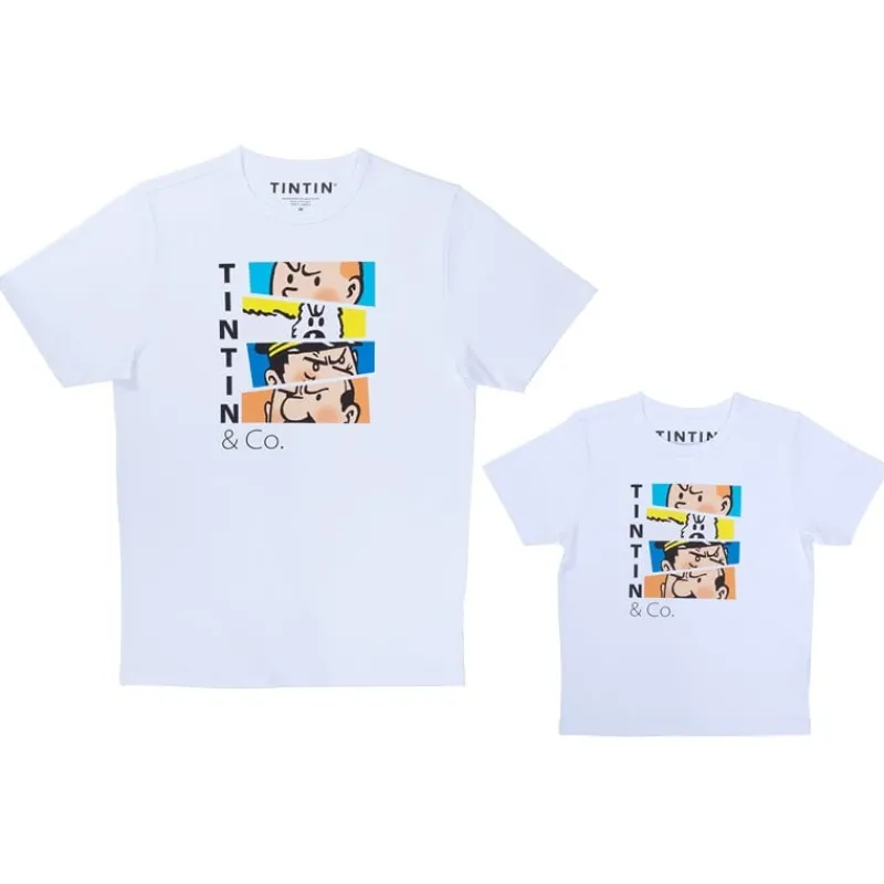 Cheap Kuifje T-shirt - TINTIN&CO Kleur T-shirts