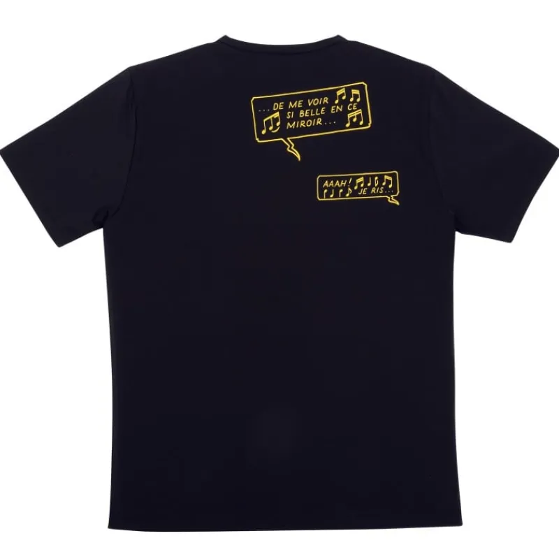 Online Kuifje T-shirt met de ‘T’ van ‘Tintin’ zwart T-shirts