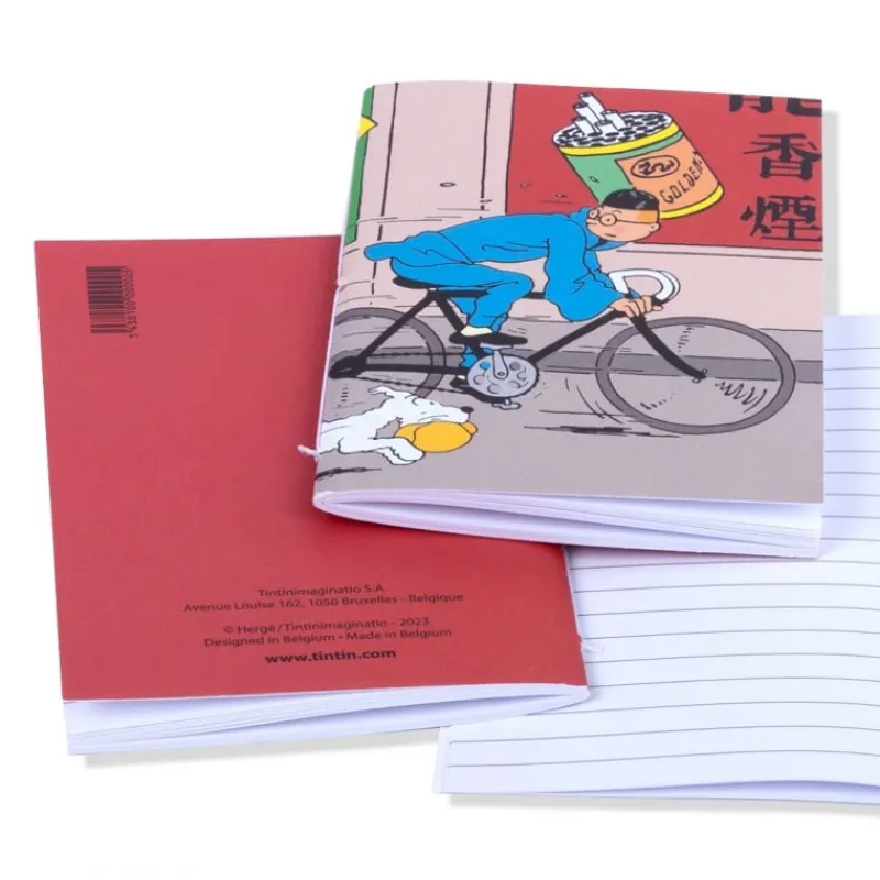 New Notitieboekje-Kuifje fietst Notitieboekje