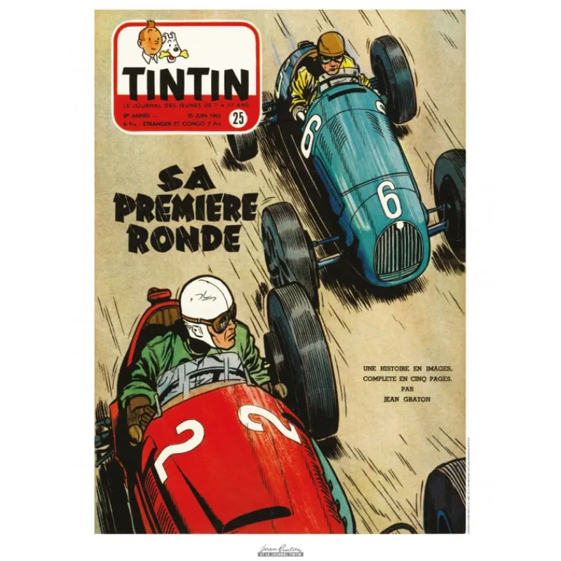 Flash Sale Poster Jean Graton - Sa première ronde Jean Graton