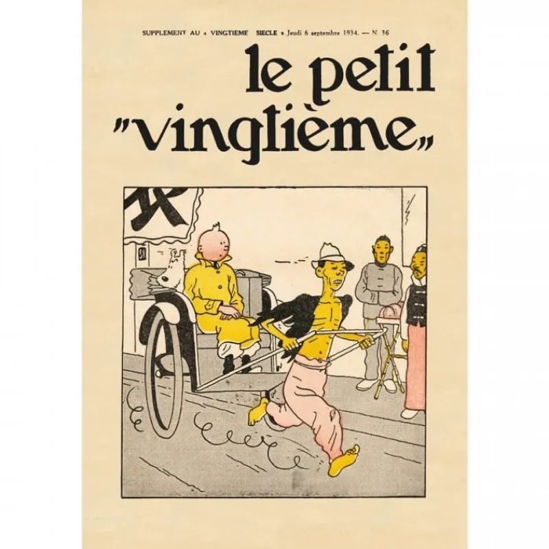 Sale Poster-Petit Vingtième n°36-De blauwe Lotus Affiches
