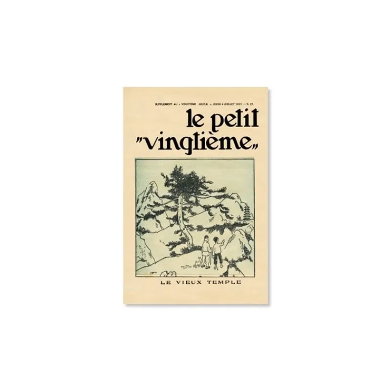 Online Poster-Petit Vingtième n°27-De blauwe Lotus Affiches