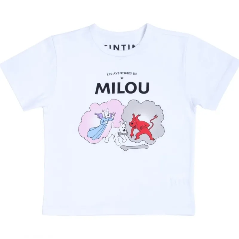 Clearance T-shirt "Bobbie engel en duivel" wit Geschenkidee | T-shirts